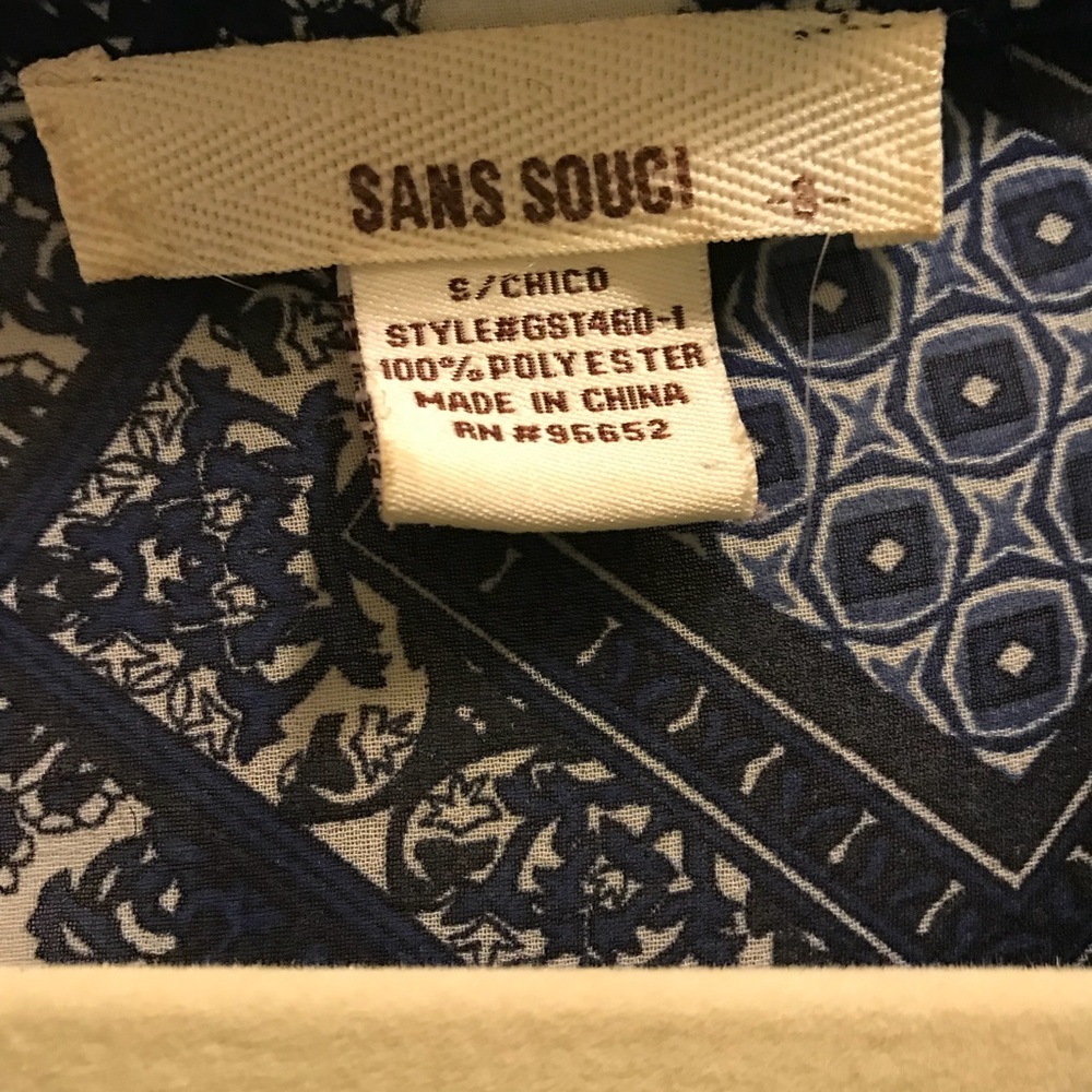 Blue Patterned Button-Down! - Picture 2 of 5